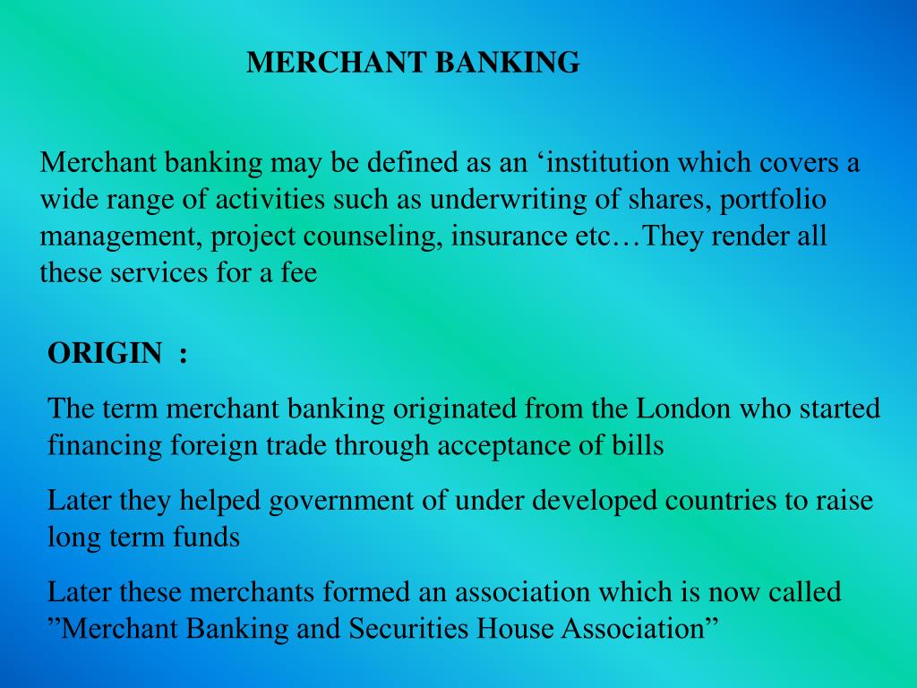 literature review on merchant banking
