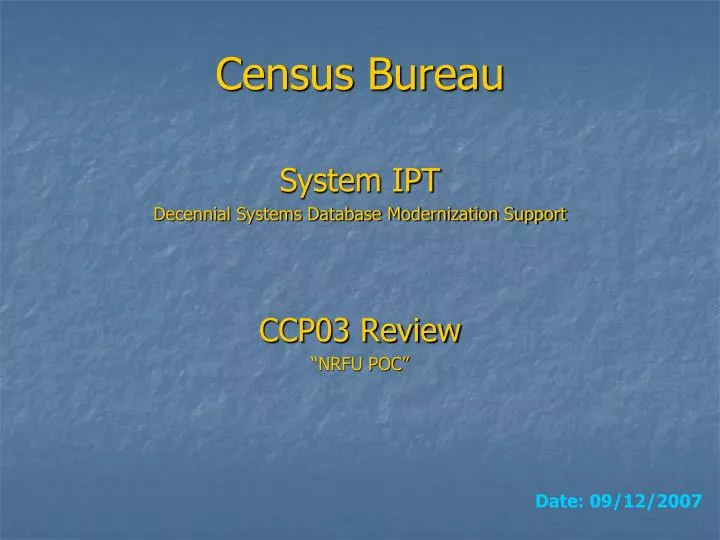 census bureau n.
