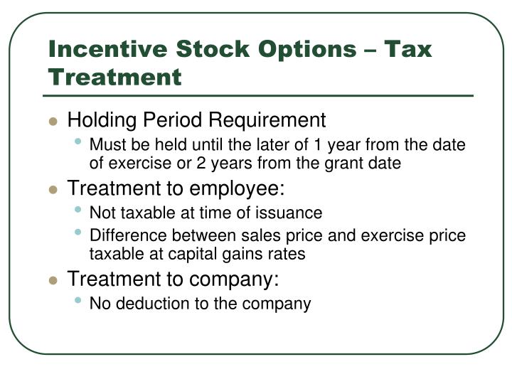 Repricing incentive stock options