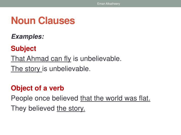 noun clause and examples