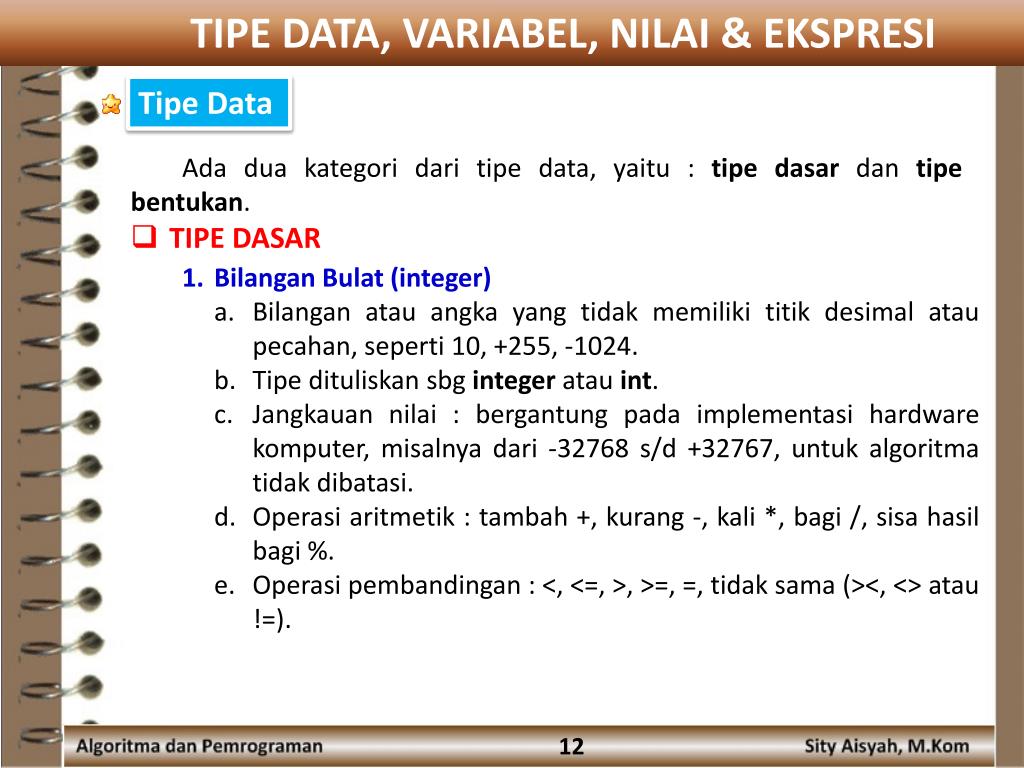 PPT - PERTEMUAN 2 Algoritma & Pemrograman PowerPoint Presentation, free