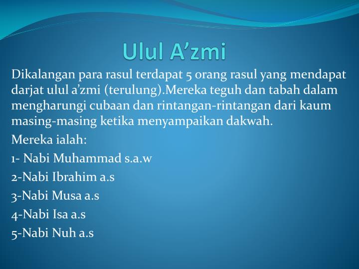 PPT - Iman Kepada Nabi Dan Rasul PowerPoint Presentation 
