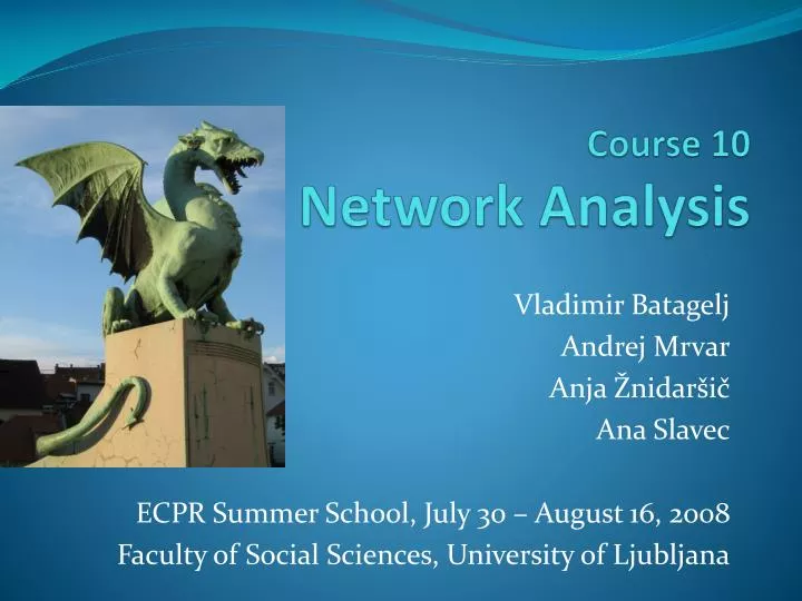 PPT - Course 10 Network Analysis PowerPoint Presentation, Free Download ...