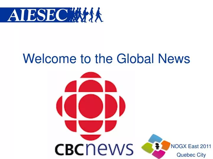welcome to the global news n.