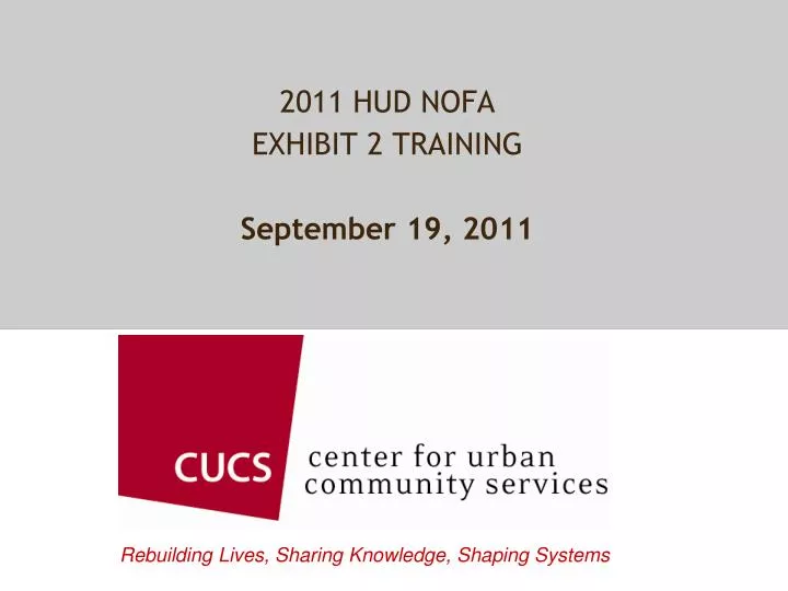2011 hud nofa exhibit 2 training september 19 2011 n.