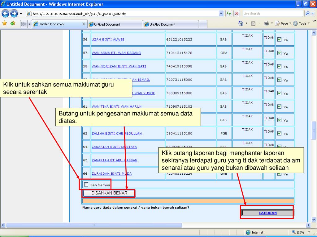 PPT - TAKLIMAT SISTEM E-OPERASI : MODUL MAKLUMAT GURU ...