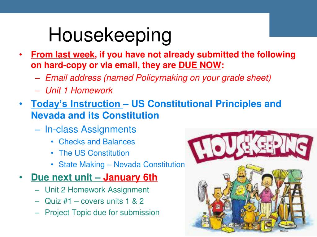 powerpoint presentation on housekeeping