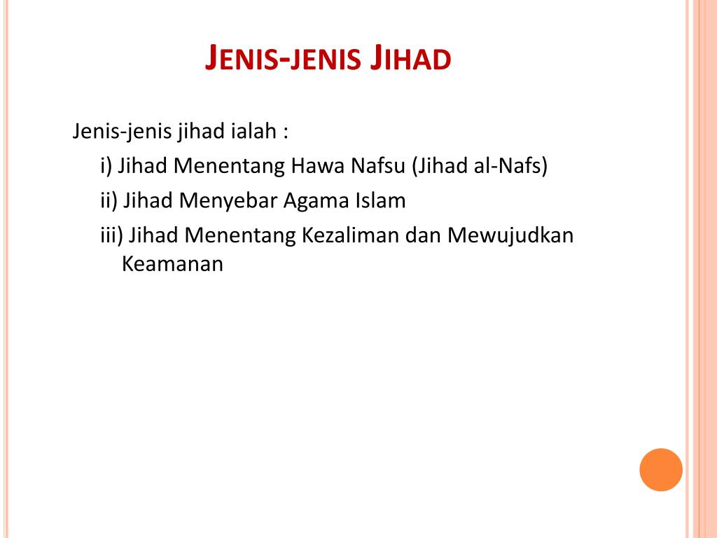 Jihad maksud Makalah Jihad