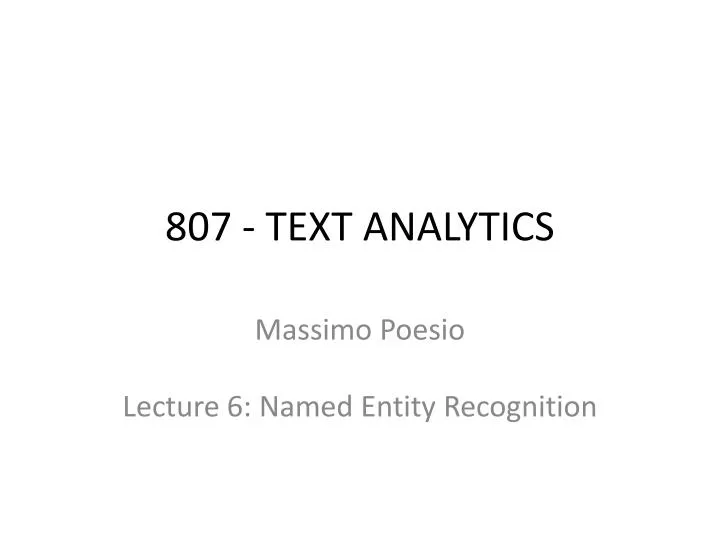 807 text analytics n.