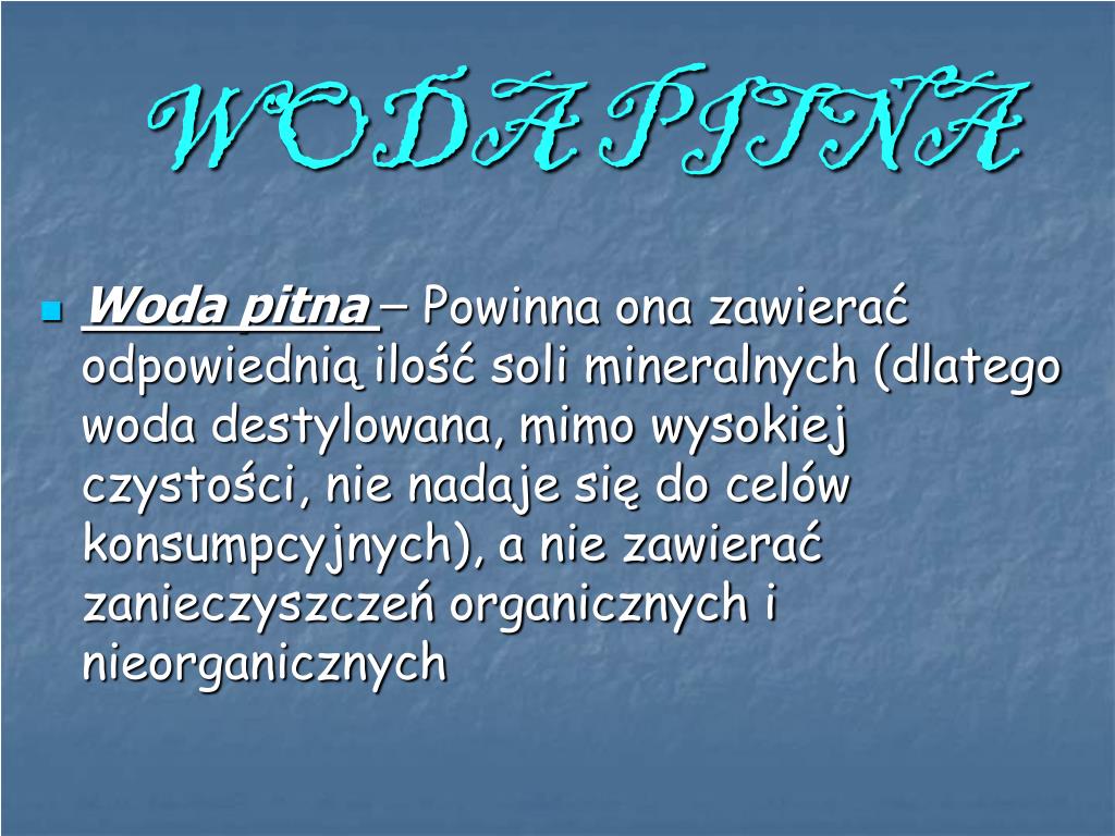 PPT - .. Woda .. PowerPoint Presentation, free download - ID:4693209