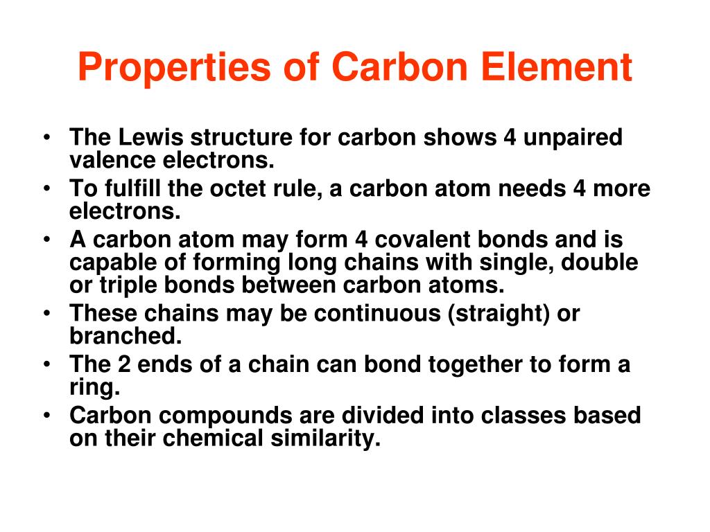 PPT - Properties of Carbon Element PowerPoint Presentation, free download -  ID:4693595