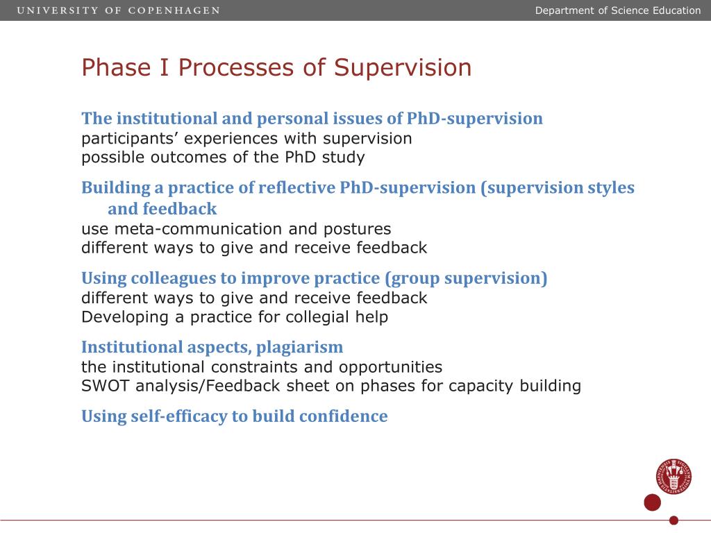 phd supervision course