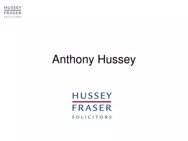 anthony hussey n.