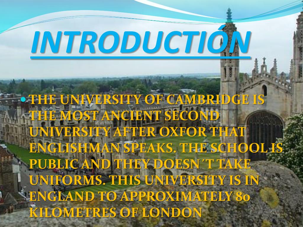 cambridge university ppt presentation