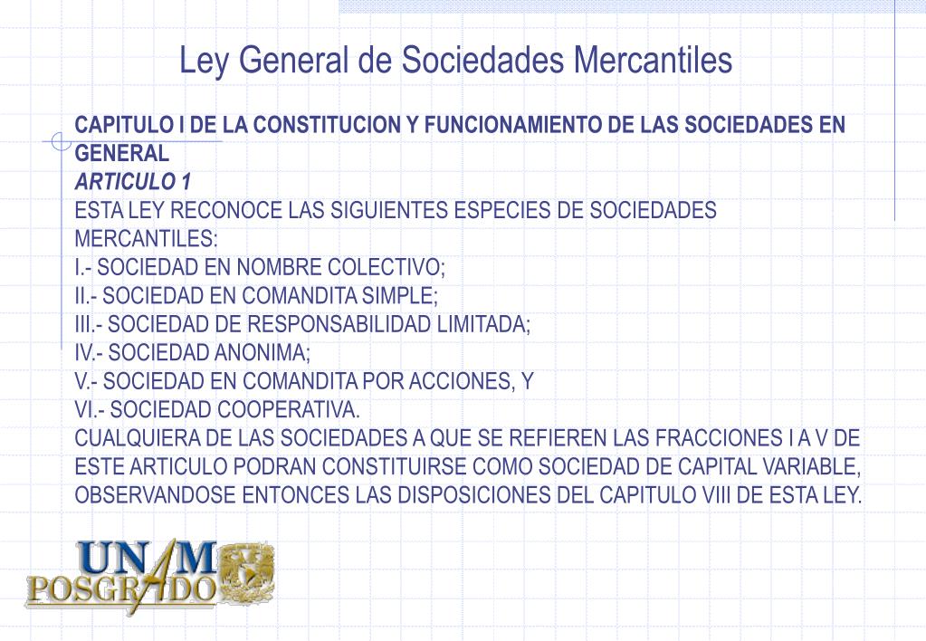 Sociedad Cooperativa Ley General De Sociedades Mercantiles