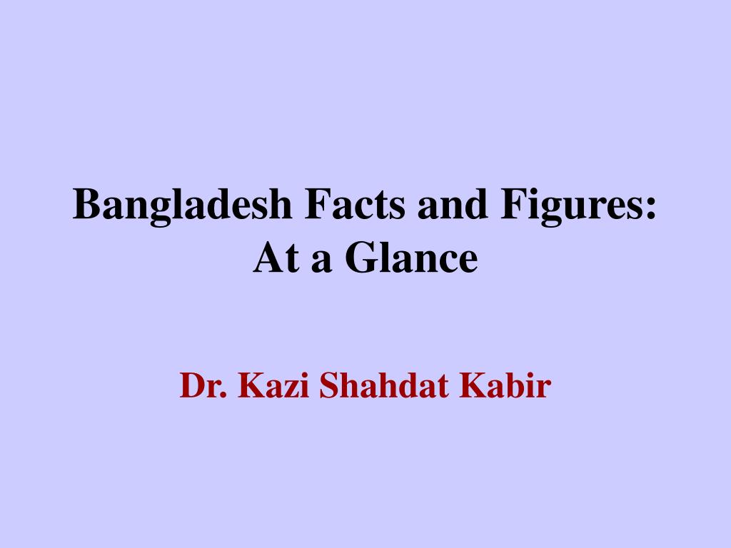 PPT - Bangladesh Facts and Figures: At a Glance PowerPoint Presentation -  ID:4698254