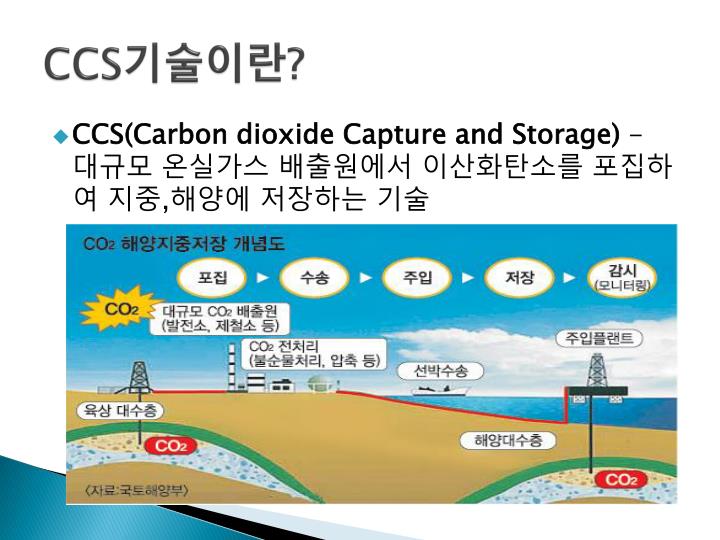 PPT - 이산화탄소 포집저장기술 (Carbon Dioxide Capture and Storage) PowerPoint ...