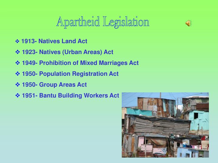 1913 native land act The natives land act (no: 27 of 1913) one major step taken by the white minority government in addressing the issue of the “native question” was passing of the natives land act (no: 27) on 19 june 1913 this act had a profound effect on the african population across the country it also laid down the foundation for other legislation. 1913 native land act The natives land act (no: 27 of 1913) one major step taken by the white minority government in addressing the issue of the “native question” was passing of the natives land act (no: 27) on 19 june 1913 this act had a profound effect on the african population across the country it also laid down the foundation for other legislation.