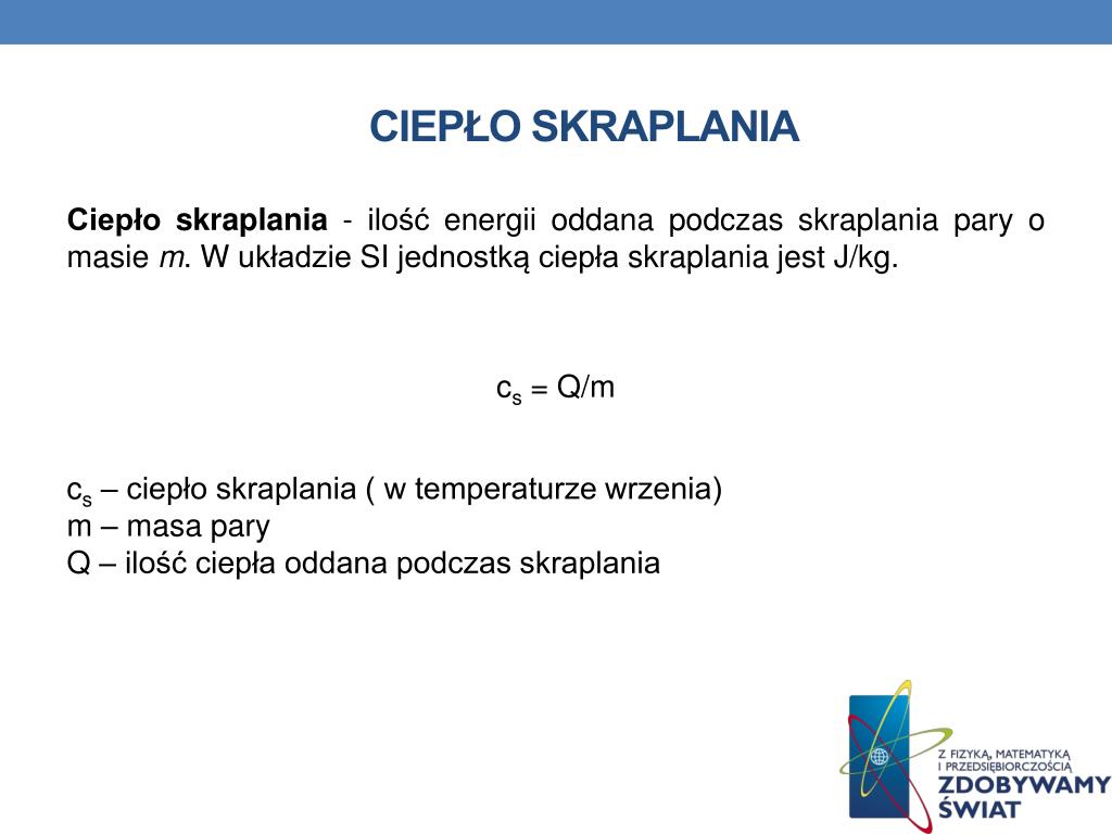 Ciepło Parowania I Skraplania PPT - Dane INFORMACYJNE PowerPoint Presentation, free download - ID:4701041