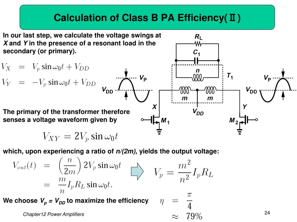 class ab amplifier efficiency