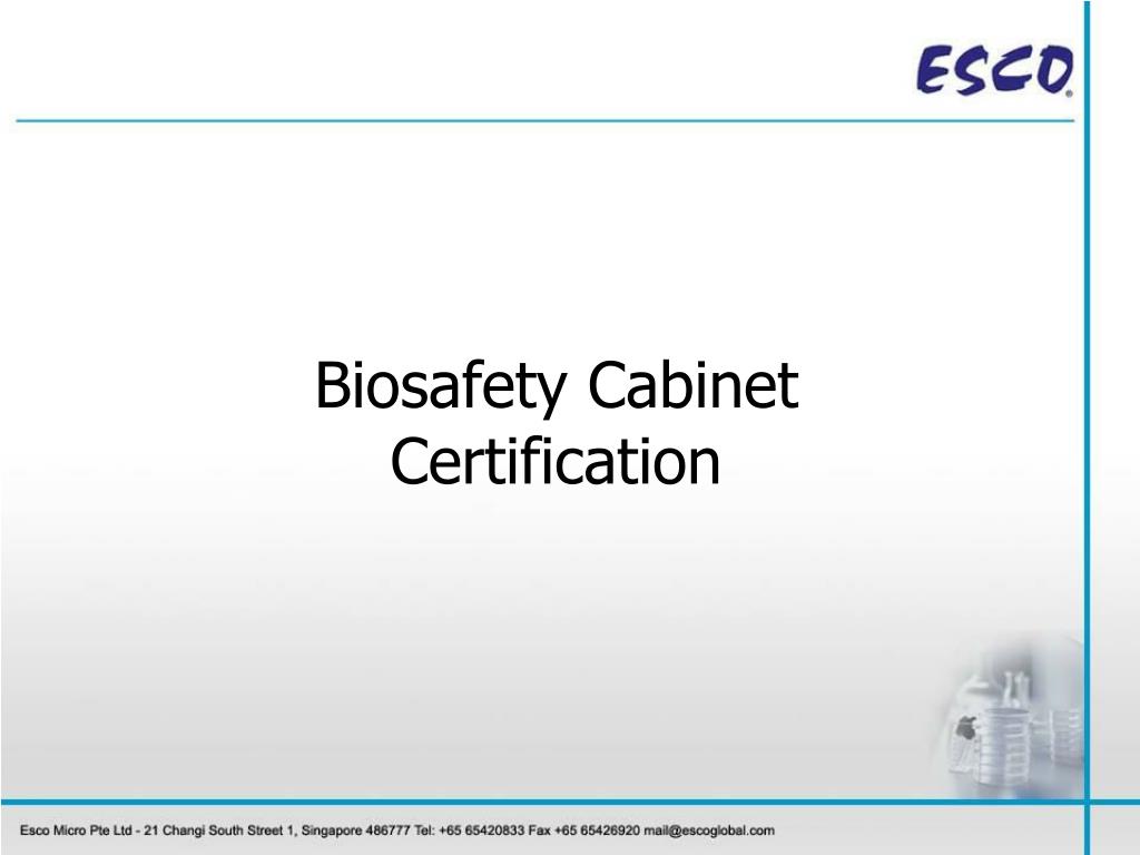 Ppt Working Safely In Your Biological Safety Cabinet Powerpoint