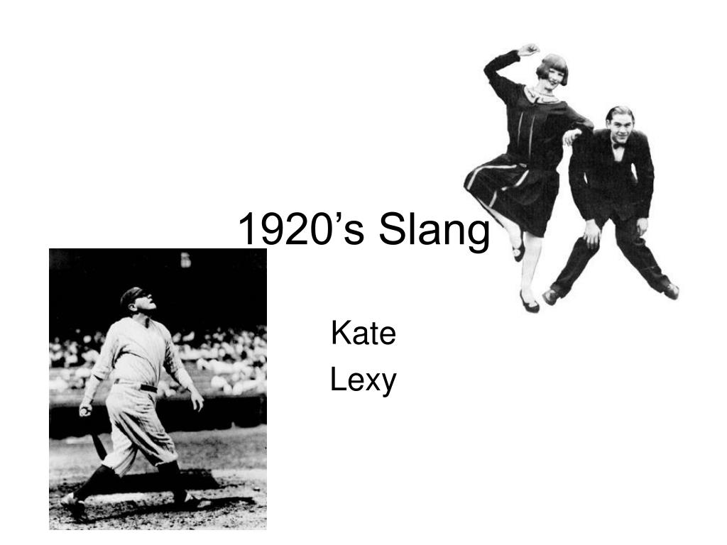 1920s slang