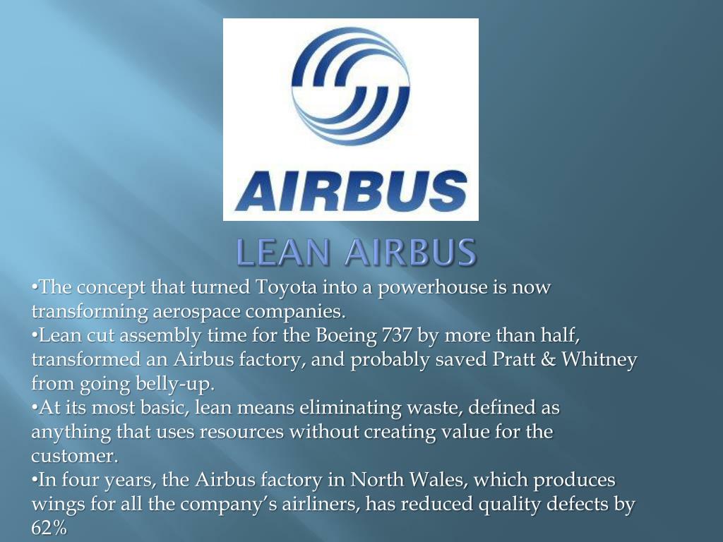 Ppt Lean Manufacturing At Boeing And Airbus Powerpoint Presentation