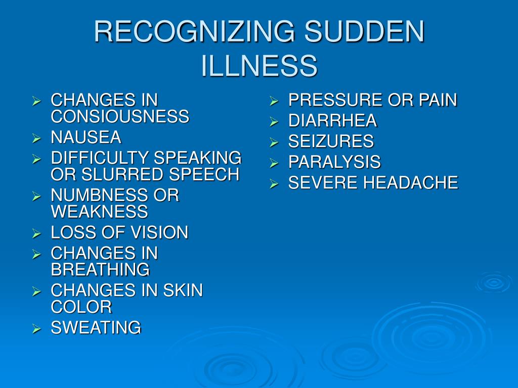 Ppt sudden illness powerpoint presentation free download id 4705263