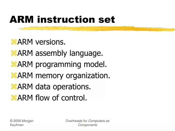 arm instruction set n.