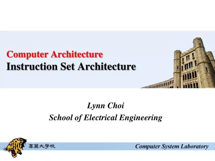 computer architecture instruction set architecture n.