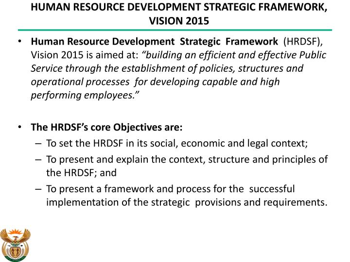Developing A Human Resource Development Strategy