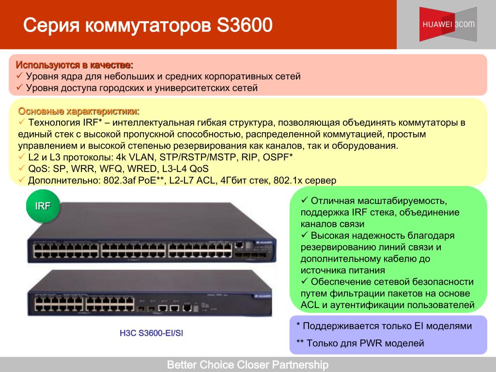 Коммутаторы s Коммутаторы s