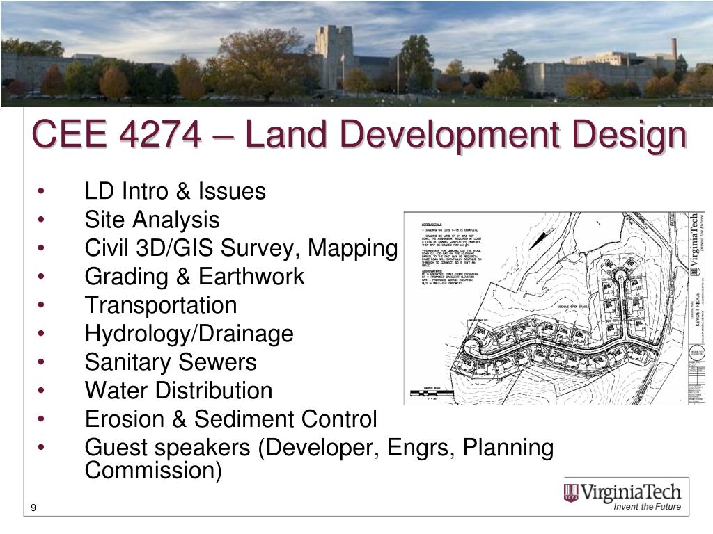 PPT The Land Development Design Initiative at Virginia Tech