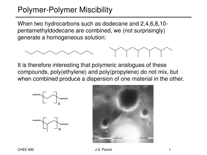 polymer polymer miscibility n.