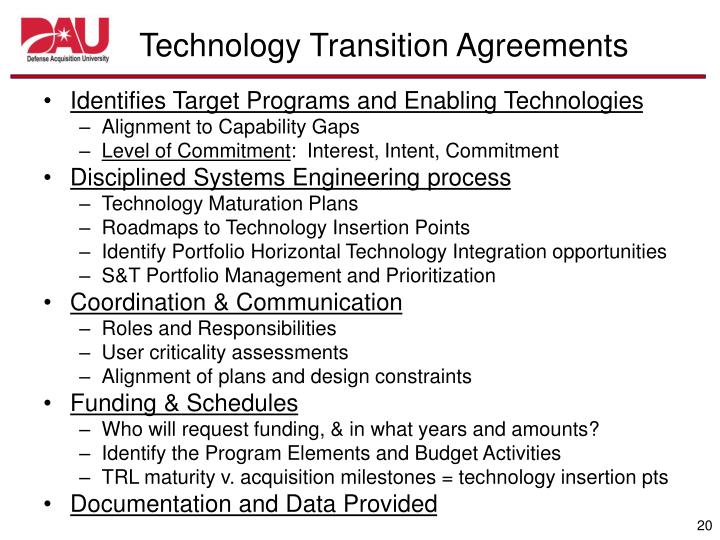 PPT - DOD AT&L Technology Transition Learning Center of