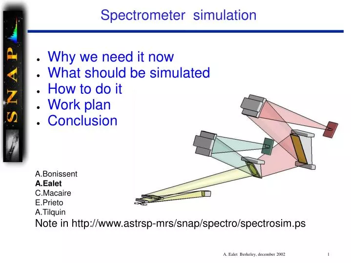 PPT - Spectrometer simulation PowerPoint Presentation, free download ...