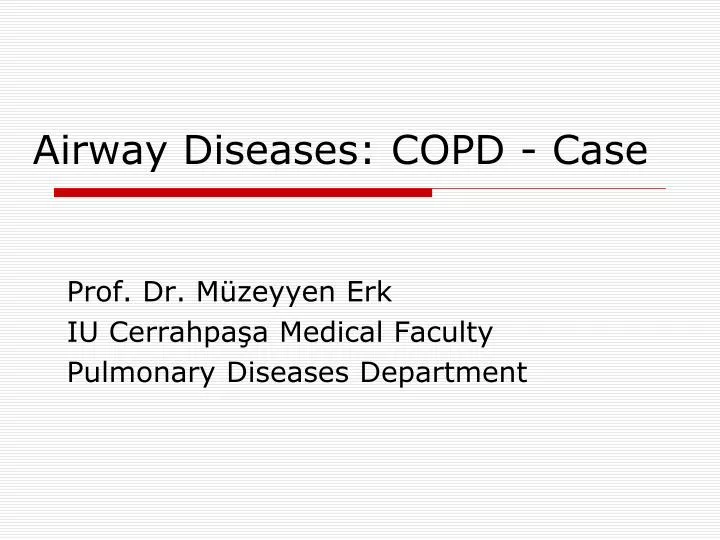 copd case presentation