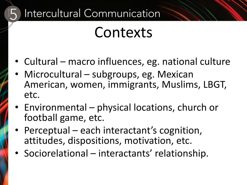 cultural contexts