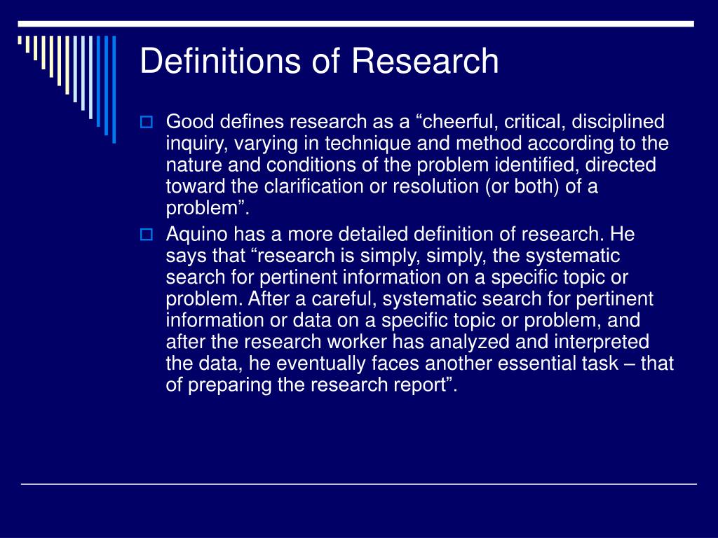 definition of research 2022