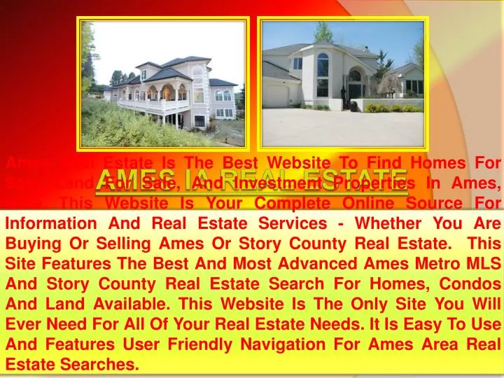 PPT Ames Real Estate PowerPoint Presentation, free download ID4711785