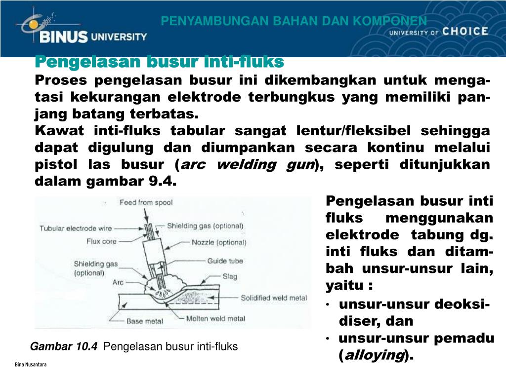 PPT - PENYAMBUNGAN BAHAN DAN KOMPONEN (PENGELASAN) Pertemuan 9 ...