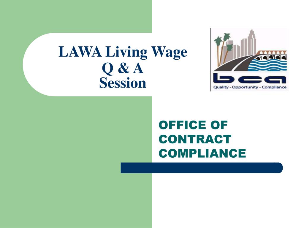 PPT LAWA Living Wage Q & A Session PowerPoint Presentation, free