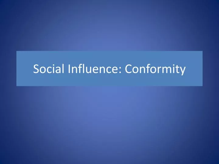 factors that influence conformity essay Two of the more recognized areas of study within the study of social influence are the study of department of psychology factors related to conformity. factors that influence conformity essay Two of the more recognized areas of study within the study of social influence are the study of department of psychology factors related to conformity.