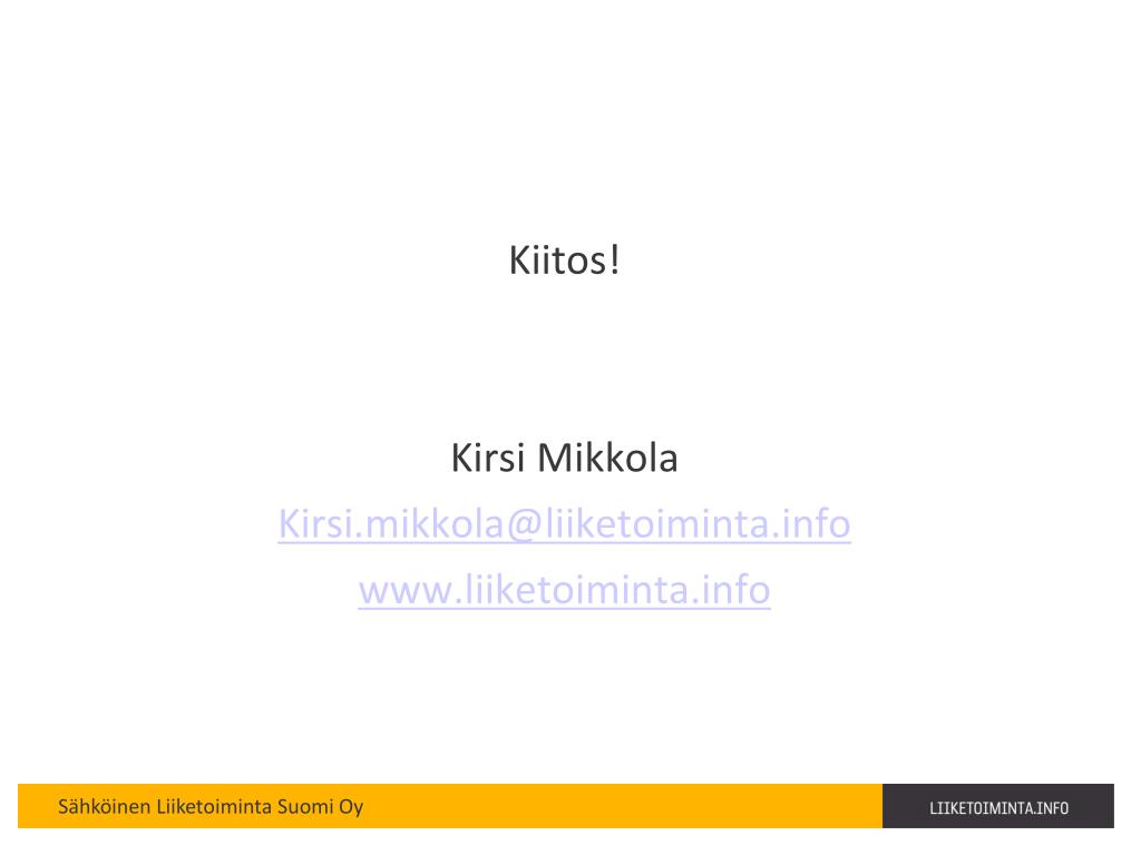 PPT - Asiakaspalvelu verkossa Kirsi Mikkola PowerPoint Presentation, free  download - ID:4716025