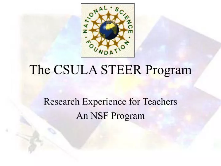 PPT The CSULA STEER Program PowerPoint Presentation, free download