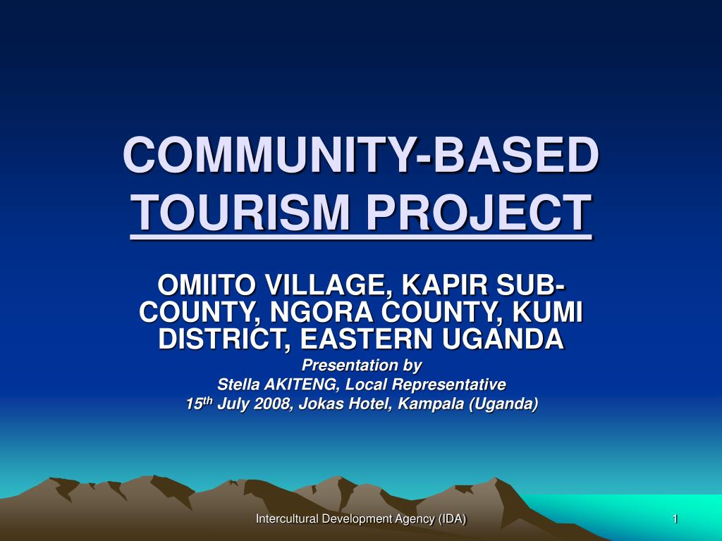 Tourism projects. Community based Tourism.