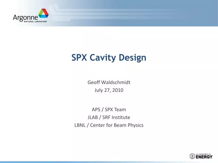 spx cavity design n.