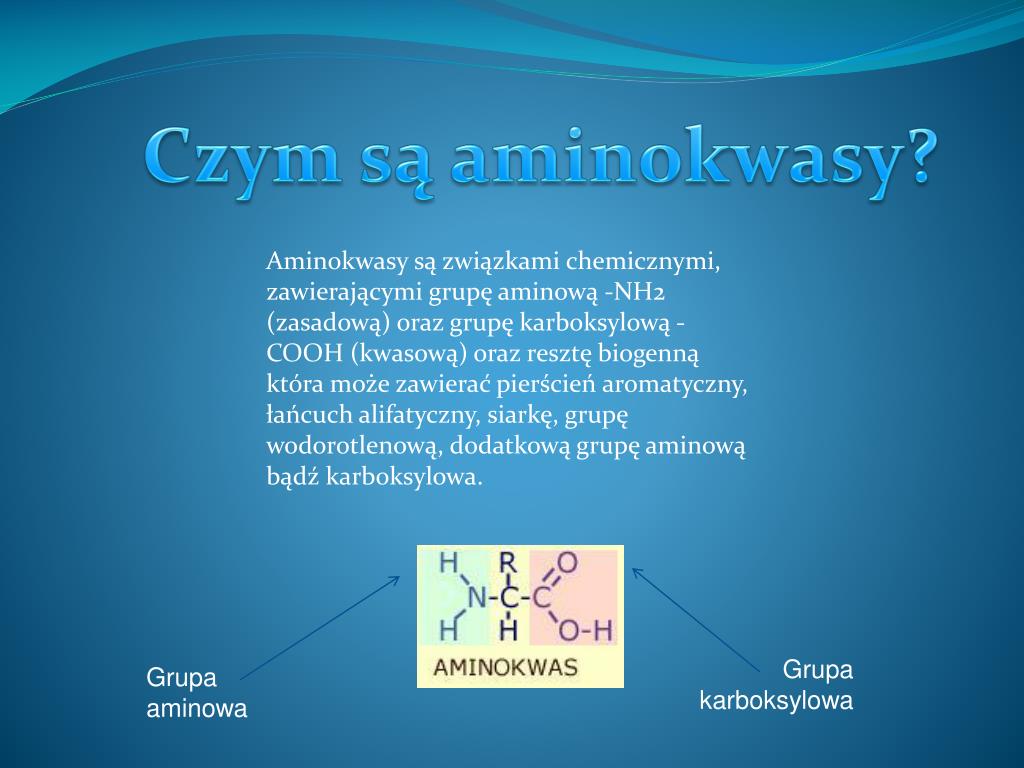 Budowa I Właściwości Aminokwasów PPT - Aminokwasy PowerPoint Presentation, free download - ID:4721103