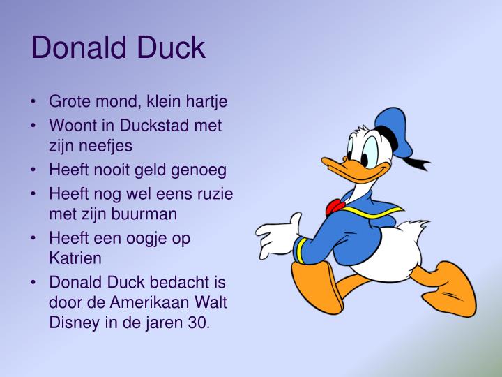 PPT - Donald Duck PowerPoint Presentation - ID:4721462