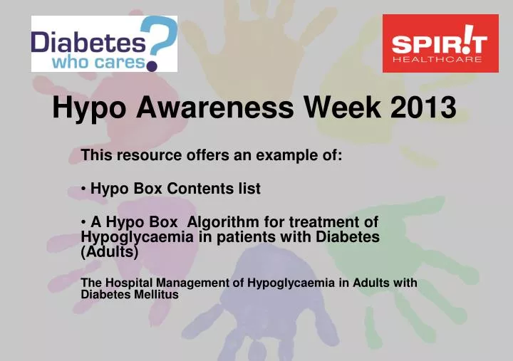 hypo awareness week 2013 n.